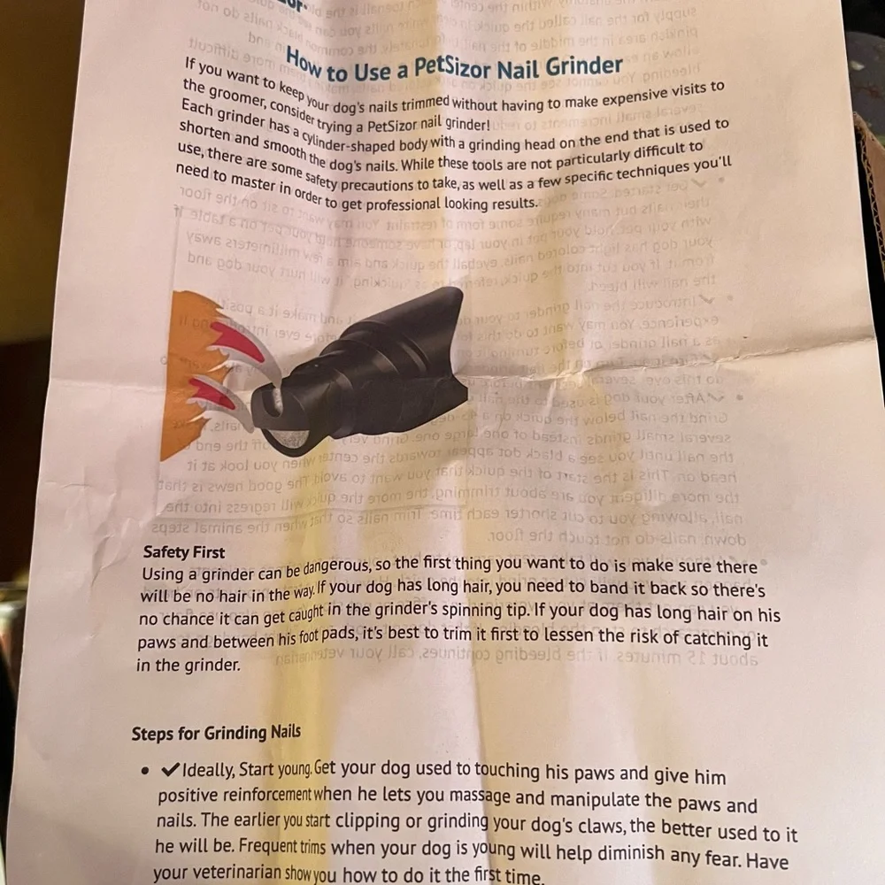 Pet Nail Grinder NWOT
